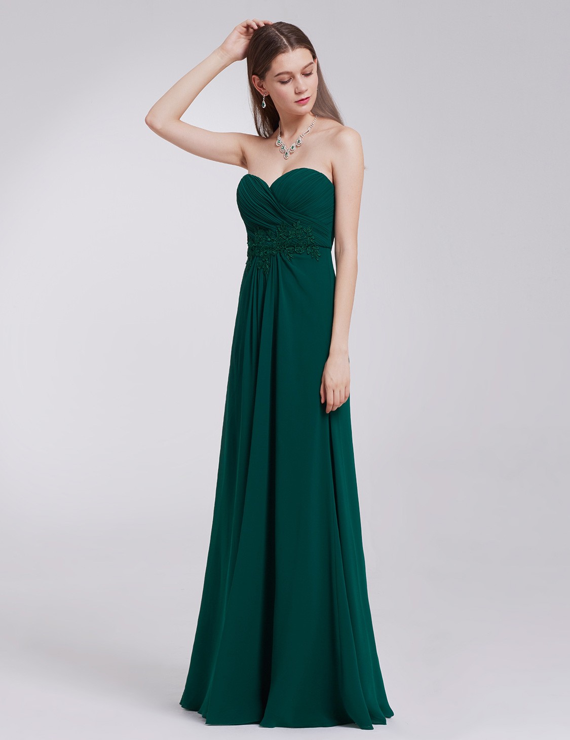 Ever-Pretty Long Strapless Formal Party Dress Backless Bridesmaid Dresses 08864