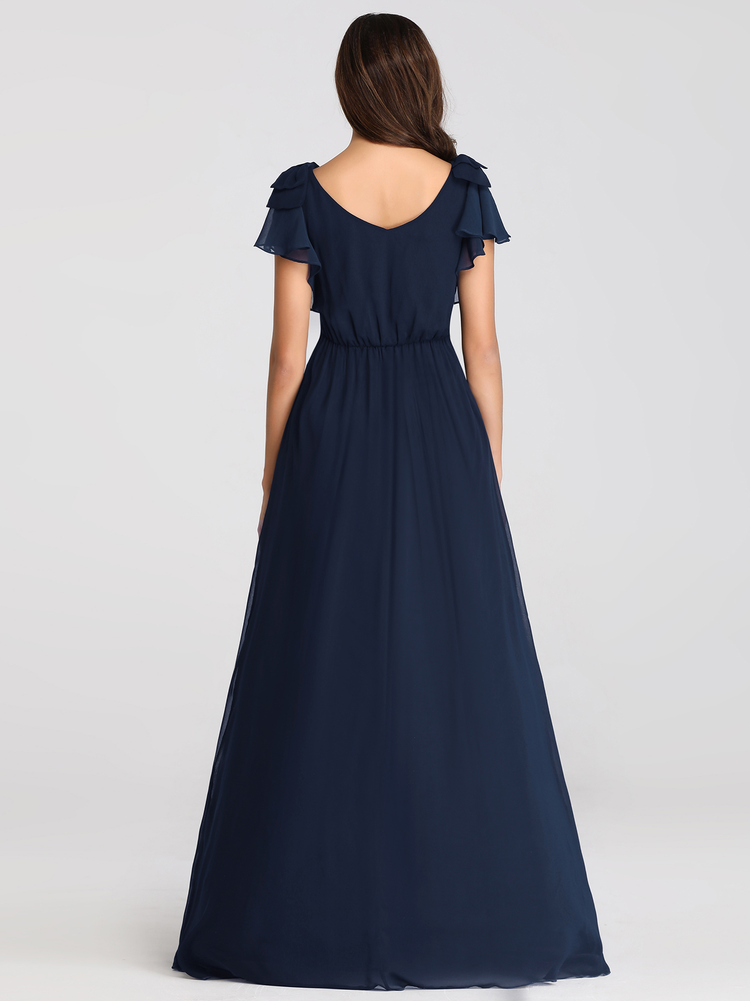 Ever-Pretty US V-neck Celebrity Dresses A-Line Chiffon Long Evening Gowns 07709