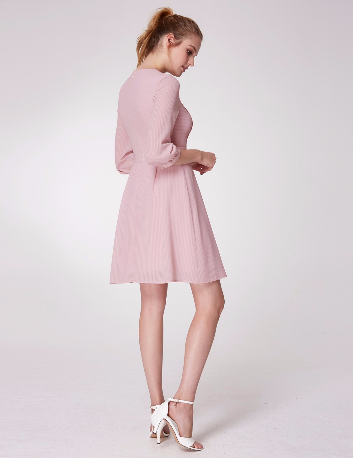 casual dress pink