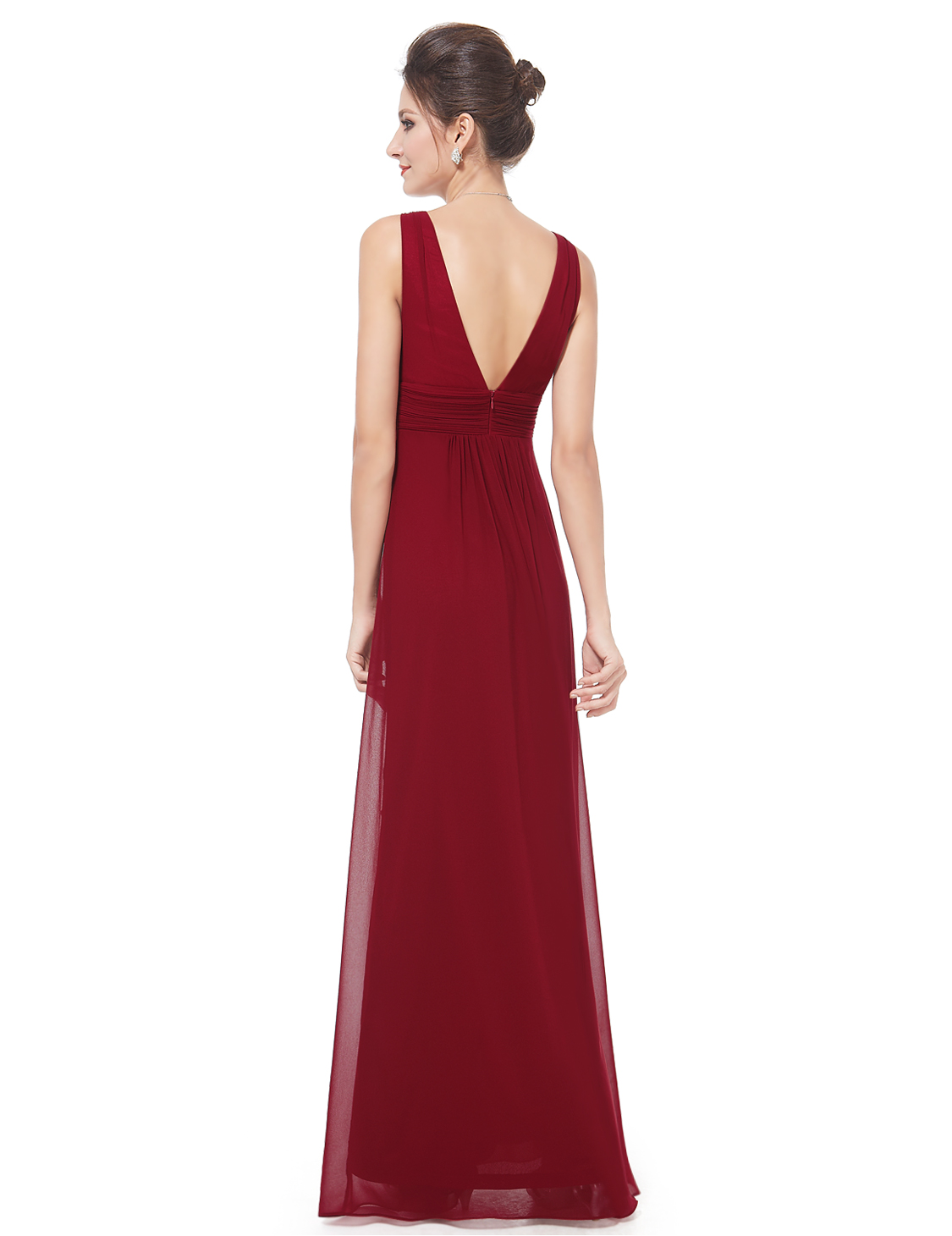 Ever Pretty Long VNeck Formal Evening Dresses Chiffon Bridesmaid