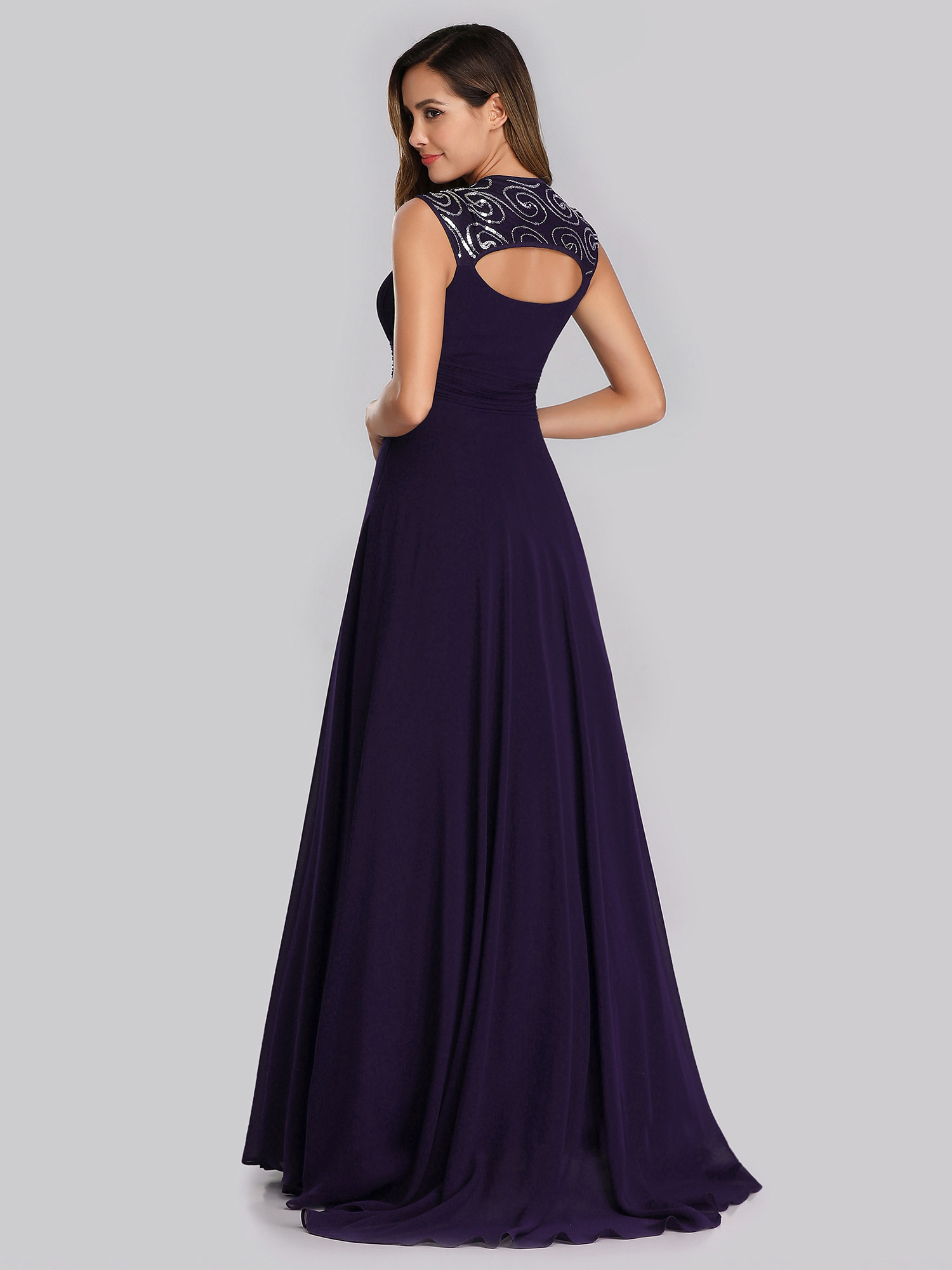 Purple Cocktail Dress Celebrity