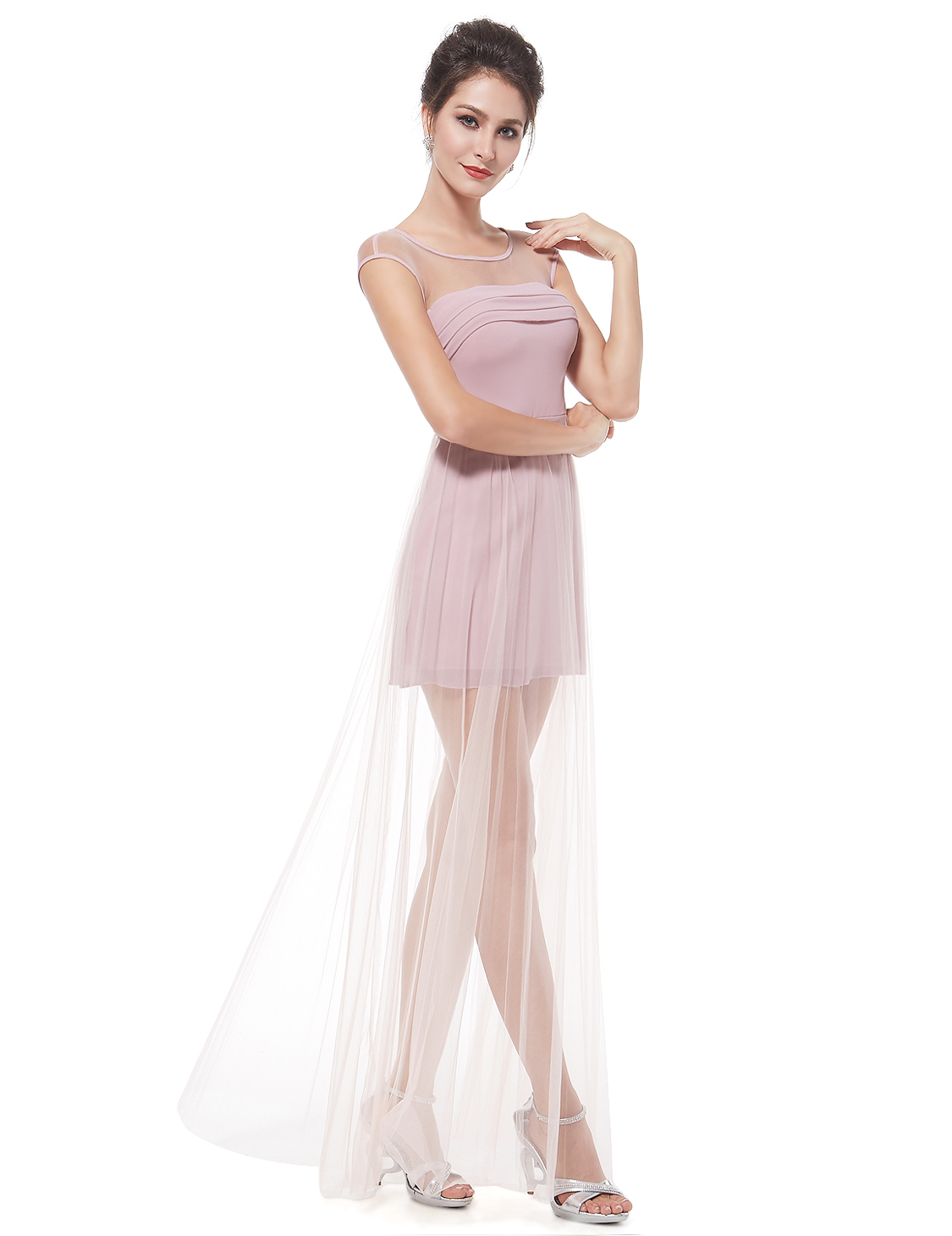 pretty semi sheer pink maxi cocktail formal prom dress 08442 pretty semi sheer pink maxi cocktail formal prom dress 08442