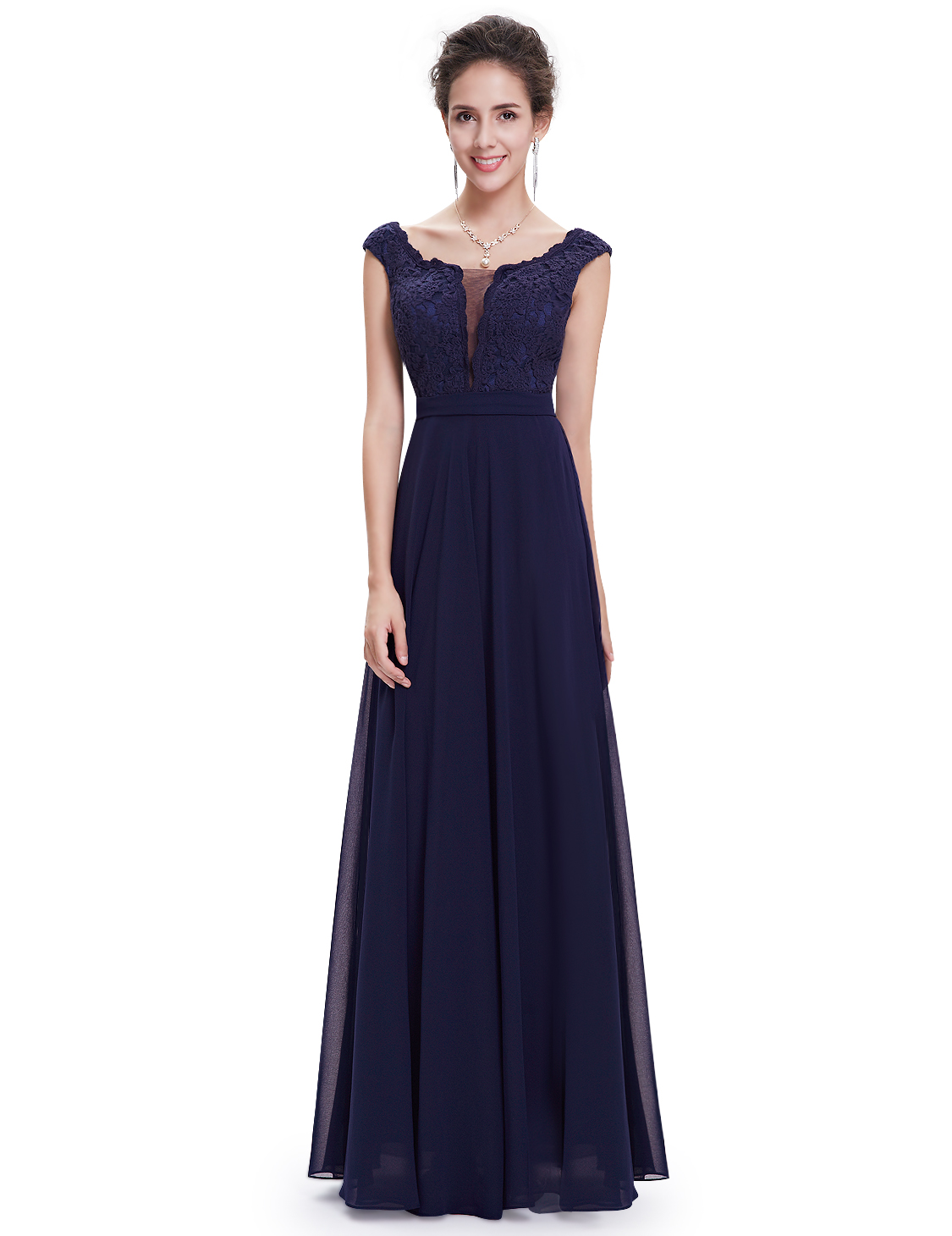 UK Long Elegant Formal Evening Party Dress Cocktail Prom Gown 08628